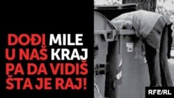 Plakat anonimne grupe 'Pritisak', avgust 2010