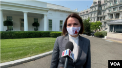 Svetlana Țihanovskaia după întâlnirea cu președintele SUA, Joe Biden, 28 iulie, 2021