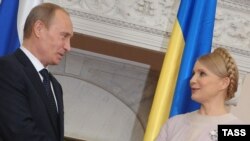 Прем'єр-міністри України і Росії, Юлія Тимошенко і Володимир Путін. Ялта, 19 листопада 2009 р.