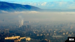Ndotja e ajrit në Shkup. Fotografi nga arkivi. 