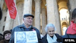 პენსიონერების საპროტესტო აქცია. 2010 წლის თებერვალი