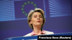 Predsjednica Evropske komisije Ursula von der Leyen, 24. decembar 2020. 