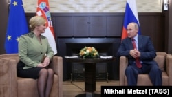 Kolinda Grabar Kitarović i Vladimir Putin