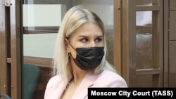 Любовь Соболь в суде, февраль 2021 года 