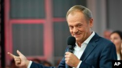 Donald Tusk u Varšavi, Poljska, 15. oktobra 2023.