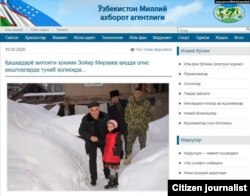 Таймураз Алимов (в камуфляже) с главой Кашкадарьинской области Зоиром Мирзаевым.