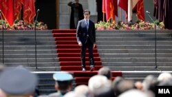 Presidenti Stevo Pendarovski gjatë shënimit të Kryengritjes së Ilindenit më 2 gusht 2019