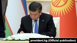 Президент Сооронбай Жээнбеков.