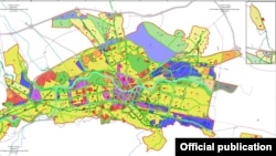 Нацрт-генерален урбанистички план на Скопје.