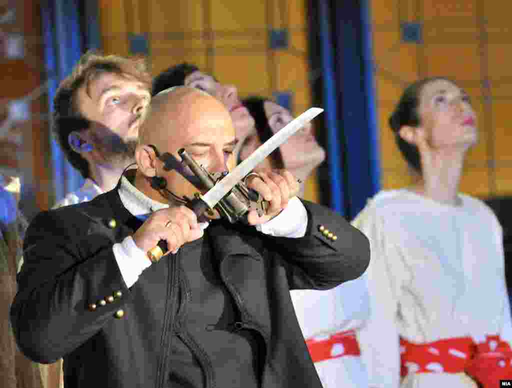 Прослава на 20-годишнината од референдумот за самостојност на Македонија. Перформанс &bdquo;Непокор&ldquo;.