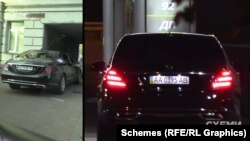 Це – такий же броньований Mercedes Maybach, який через пів року забиратиме першого помічника президента Зеленського Сергія Шефіра із заправки