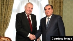 Мулоқоти Милош Земан бо Эмомалӣ Раҳмон дар Сочи. 7 феврали соли 2014