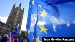 Брекситке каршы акция, Лондон. 13-ноябрь, 2018-жыл.