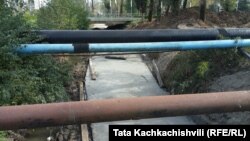 მდინარე ოღასკურის მობეტონებული კალაპოტი