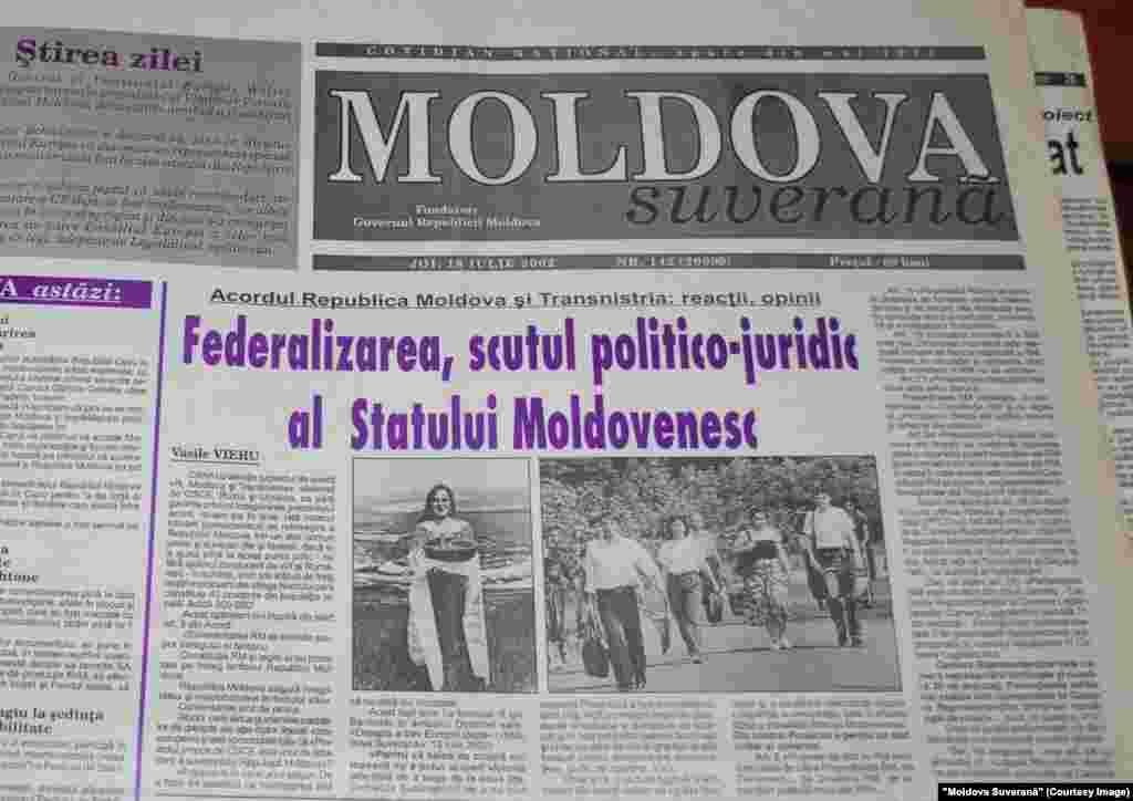 &quot;Moldova Suverană&quot;, 18 iulie 2002