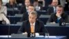 Orbán Viktor az Európai Parlament Magyarországról szóló plenáris vitáján 2015-ben