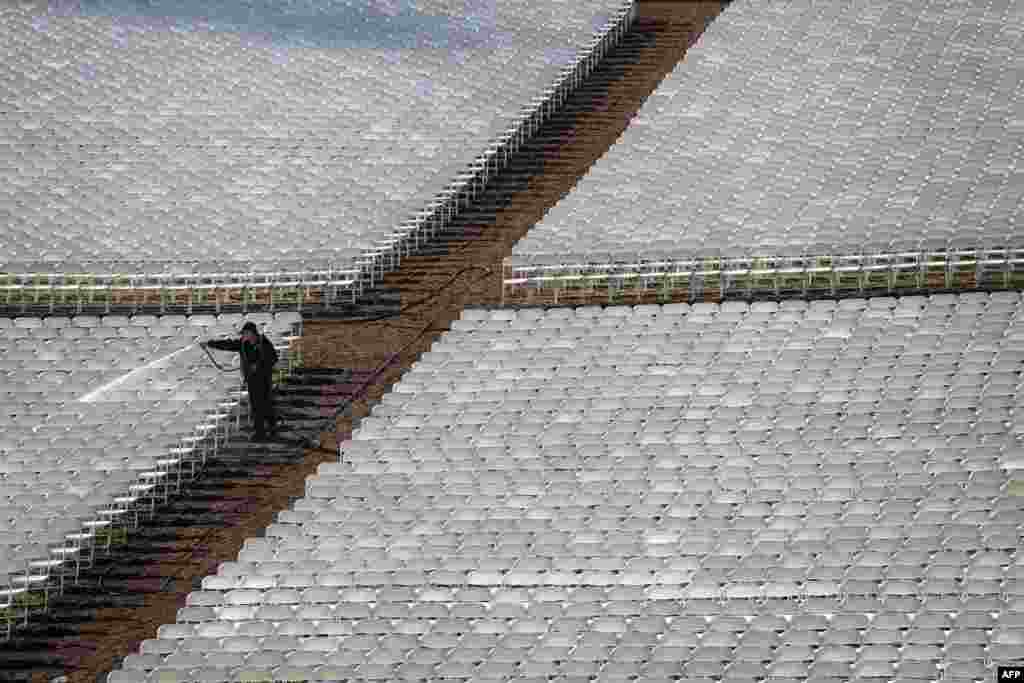 Pripreme za inauguraciju u Washingtonu, 19. januar 2013. Foto: AFP / John Moore 