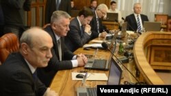 Državni vrh Srbije tokom razgovora o Rezoluciji, 9. januar 2013. 