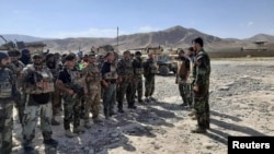 Бадахшан провинциясынын Файзабад шаарындагы ооган аскерлери. 4-июль, 2021-жыл. 