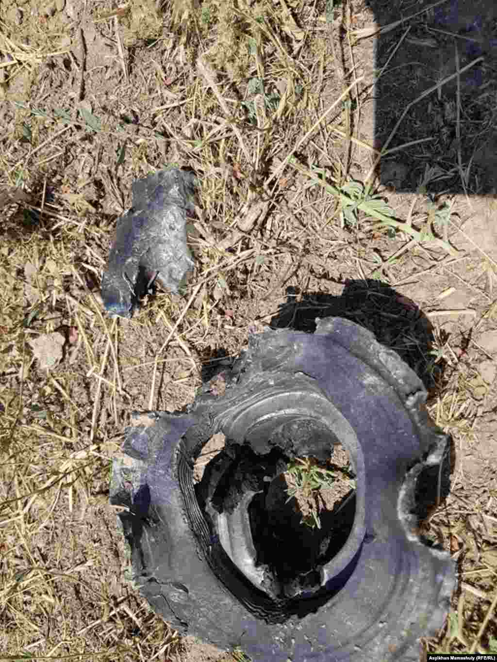 Жарылган снаряддын калдыгы.&nbsp;