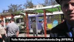 У Дніпропетровську вибухнула бомба на трамвайній зупинці