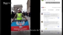 Luptători din Donbas, observați printre „vestele galbene” de la Paris