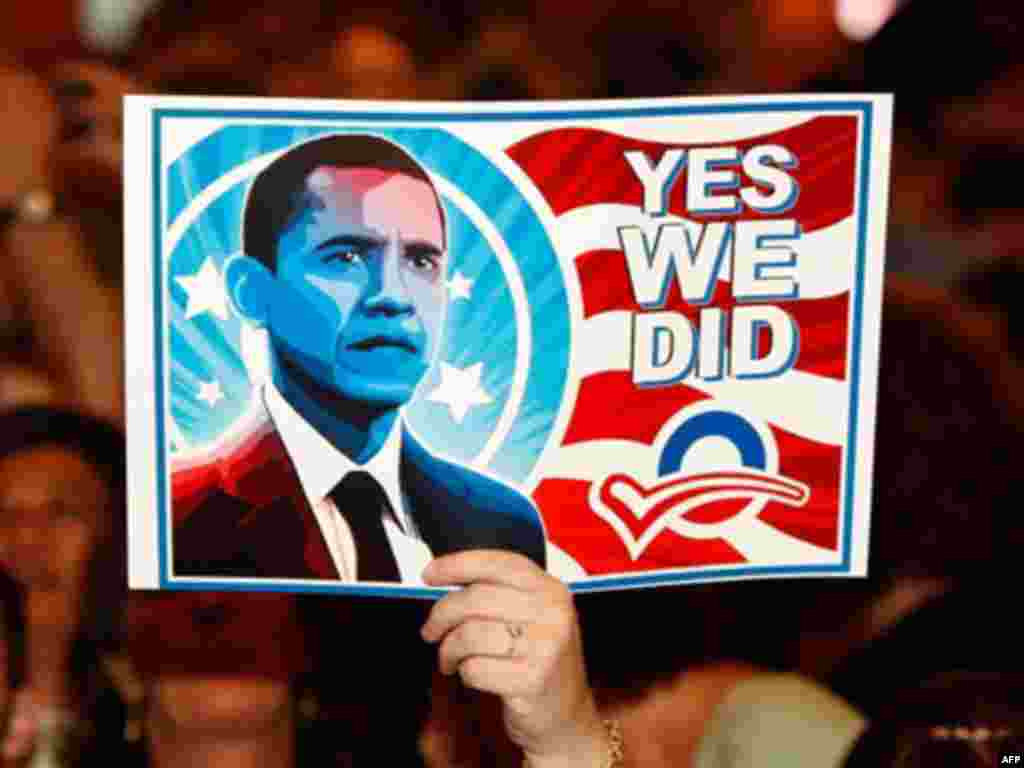 Përkrahës të Obamas.