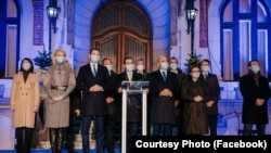 Conducerea PNL în seara alegerilor Parlamentare din decembrie 2020