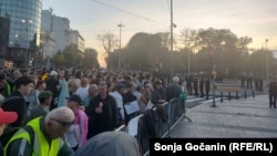 Protest podrške Dijani Hrki, majci jednog od nastradalih u padu nadstrešnice na Železničkoj stanici u Novom Sadu