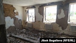 Максат айылындагы мектептин имараты.