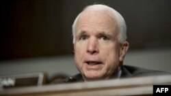 U.S. Senator John McCain predicted Russia would press ahead with support for assault of the government of Syrian President Bashar al-Assad on the city of Aleppo.