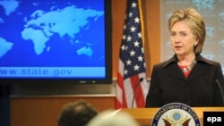 Državna sekretarka Hilari Klinton prilikom predstavljanja izveštaja