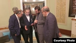 Іранська делегація в Омані на переговорах зі США 12 квітня 2025 року.