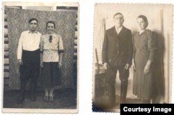 Vasile și Maria Ghieș s-au întâlnit și s-au căsătorit în Siberia. Fotografii din 1948 și 1950