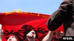 Protest albanskih NVO u Skoplju - ilustracija