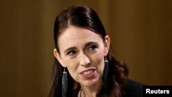Jacinda Ardern, premierul demisionar al Noii Zeelande, la o conferință de presă la Sydney, Australia, iulie 2022. 