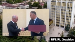 Встреча Сергея Кириенко и Алана Гаглоева в Абхазии, коллаж