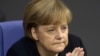 Angela Merkel nakon govora o eurozoni u njemačkon Bundestagu, 2. decembar 2011. godine.