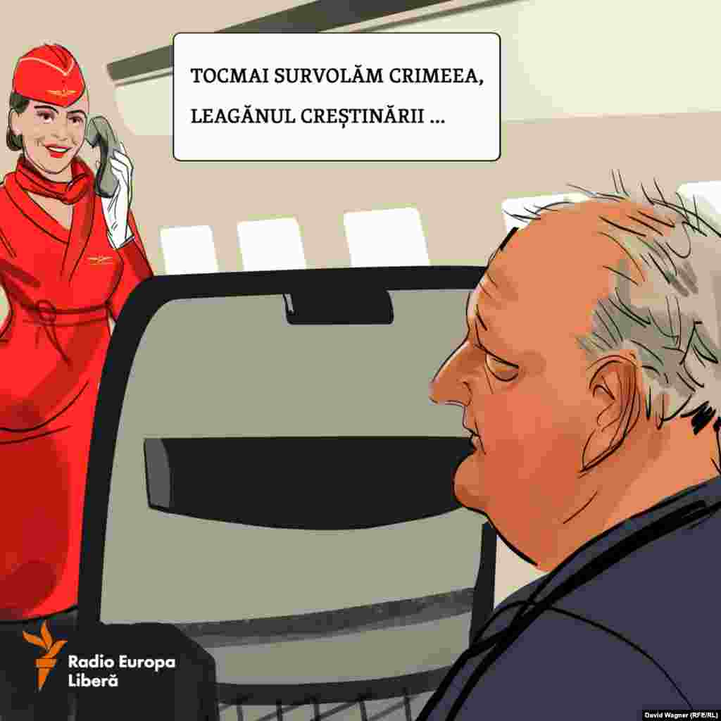 În sfârșit - în zbor spre casă! În cabina confortabilă și sigură a unui AN de producție ucraineană, călătorul are prilejul să afle noi și noi adevăruri istorice.&nbsp;