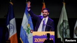 Candidatul democrat la primăria orașului New York, Zohran Mamdani, a câștigat cursa pentru primăria orașului New York în 2025. 4 noiembrie 2025. 