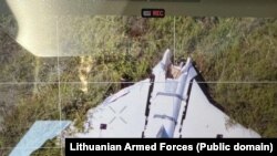 Дрон, который, как считается, является тем самым, что залетел на территорию Литвы 28 июля