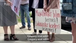 Türkmenistanyň ABŞ-daky ilçihanasynyň öňünde aktiwist Matalaýewiň azat edilmegine çagyryş edildi