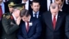 اردوغان و داود اغلو در مراسم خاکسپاری یکی از افسران ارتش