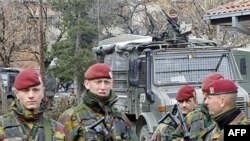 Belgijski vojnici iz sastava Kfora u severnom delu Kosovske Mitrovice