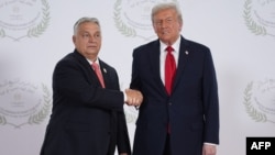 Унгарскиот премиер Виктор Орбан и американскиот претседател Доналд Трамп