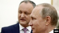Igor Dodon și Vladimir Putin la Kremlin, 17 martie 2017