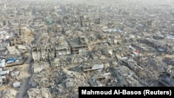 Shkatërrimet në Rripin e Gazës. 