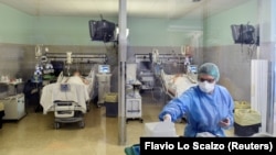 La un spital în Cremona, Italia, 19 martie 2020