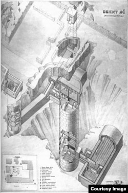 O ilustrație din cartea „Buncărele secrete sovietice”