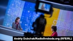 Марина Лазебна під час «Суботнього інтерв’ю»